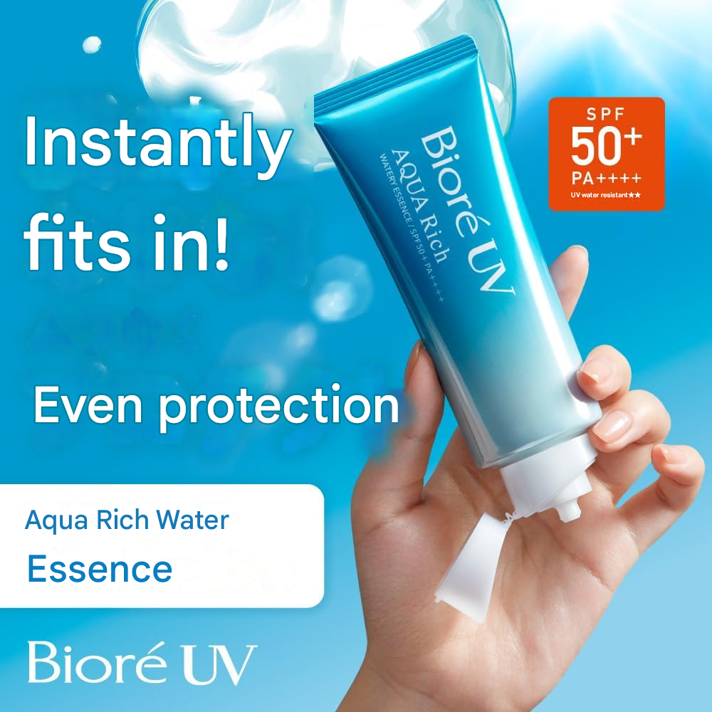 Biore UV Aqua Rich Water Essence Sunscreen – SPF50 PA++++ (100 g) - Image 2